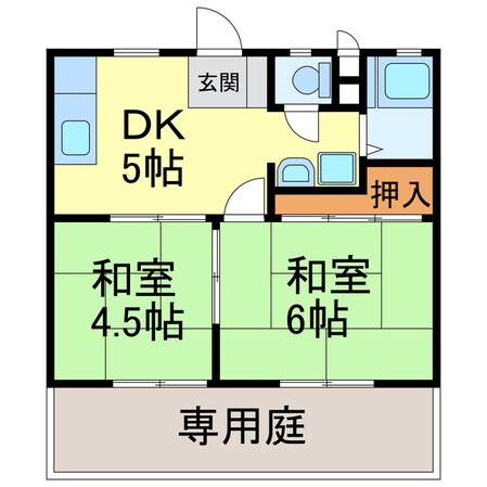 サンライフ宮田の物件間取画像